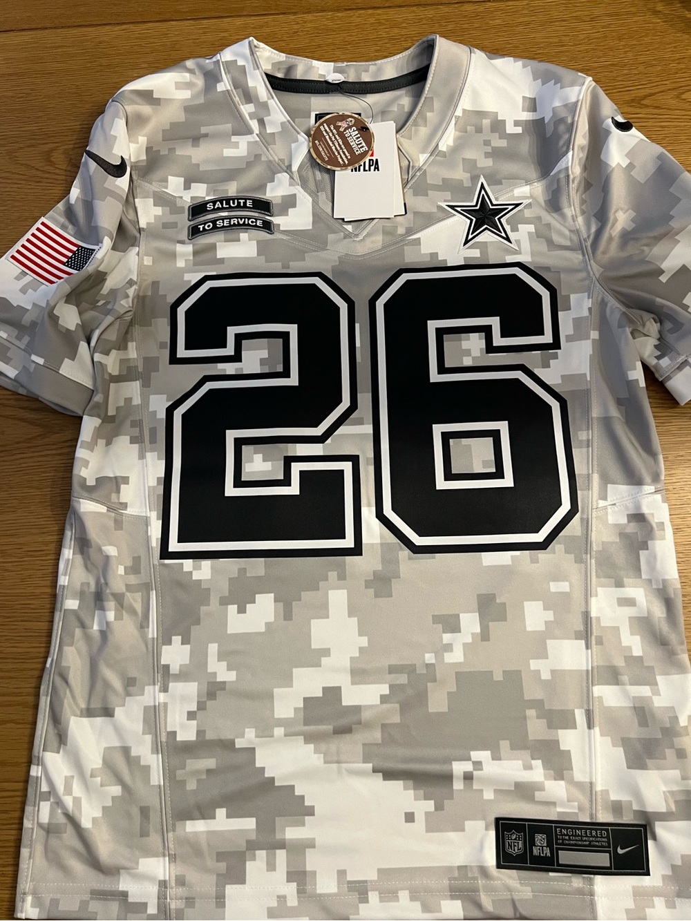 NFL Dallas Cowboys #26 Camo Salute To Service Jersey - Gray & White
